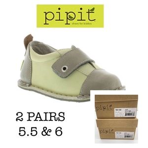 2 PAIRS!!! 💸FIRM💸 NIB European designer baby/toddler shoes